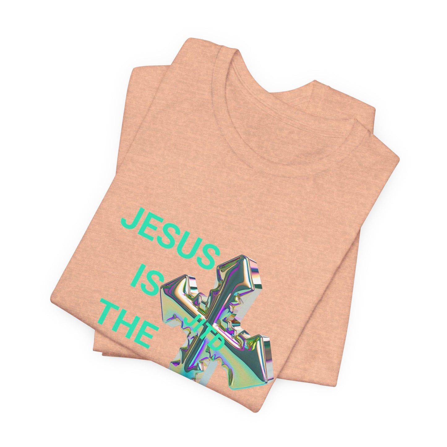 JITD IRIDESCENT CROSS TEE