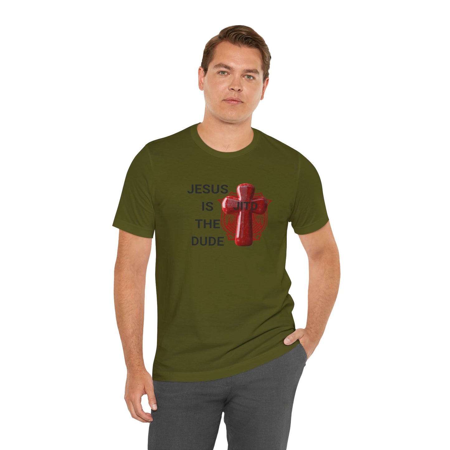 JITD RED SHIELD CROSS TEE