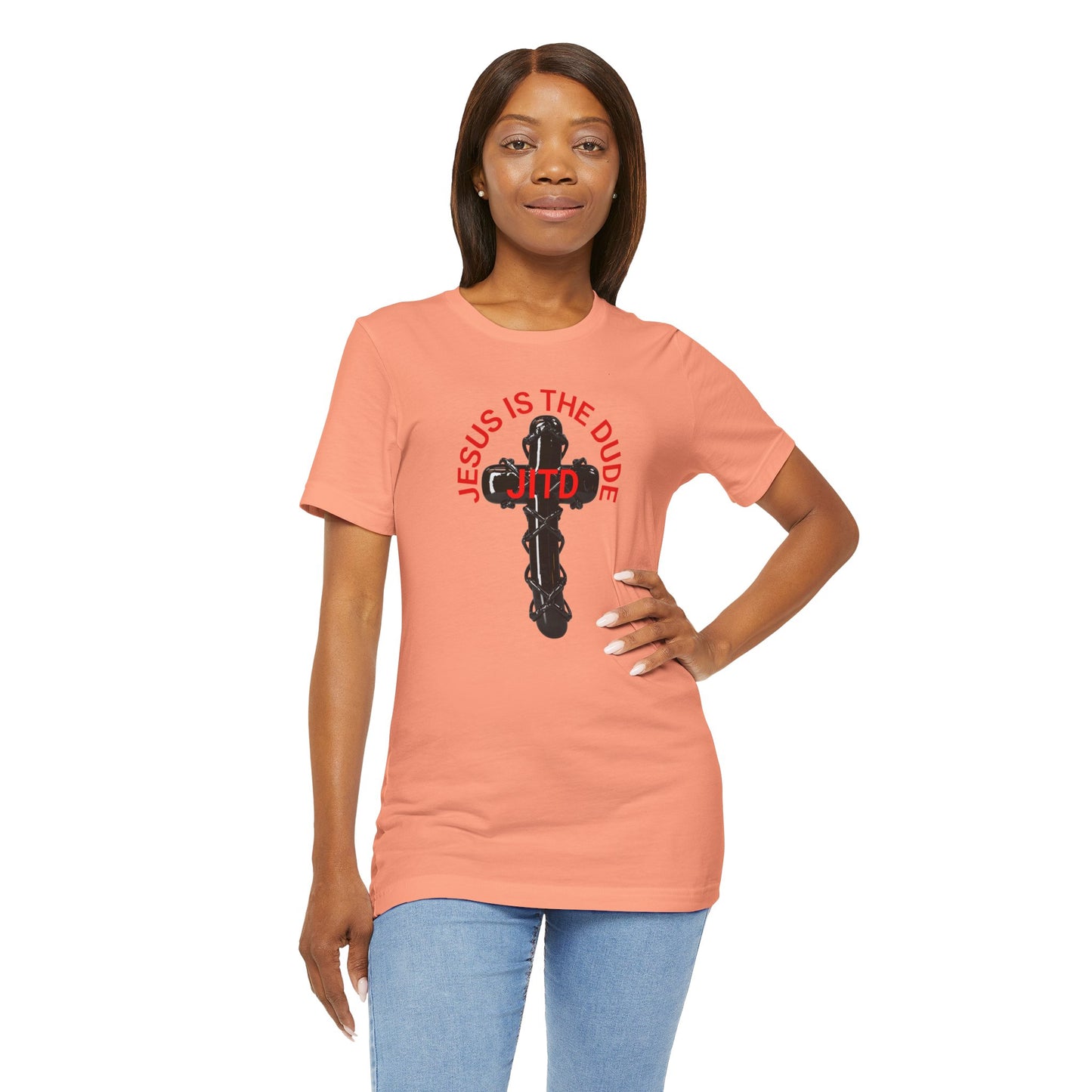 JITD BLACK CROSS TEE