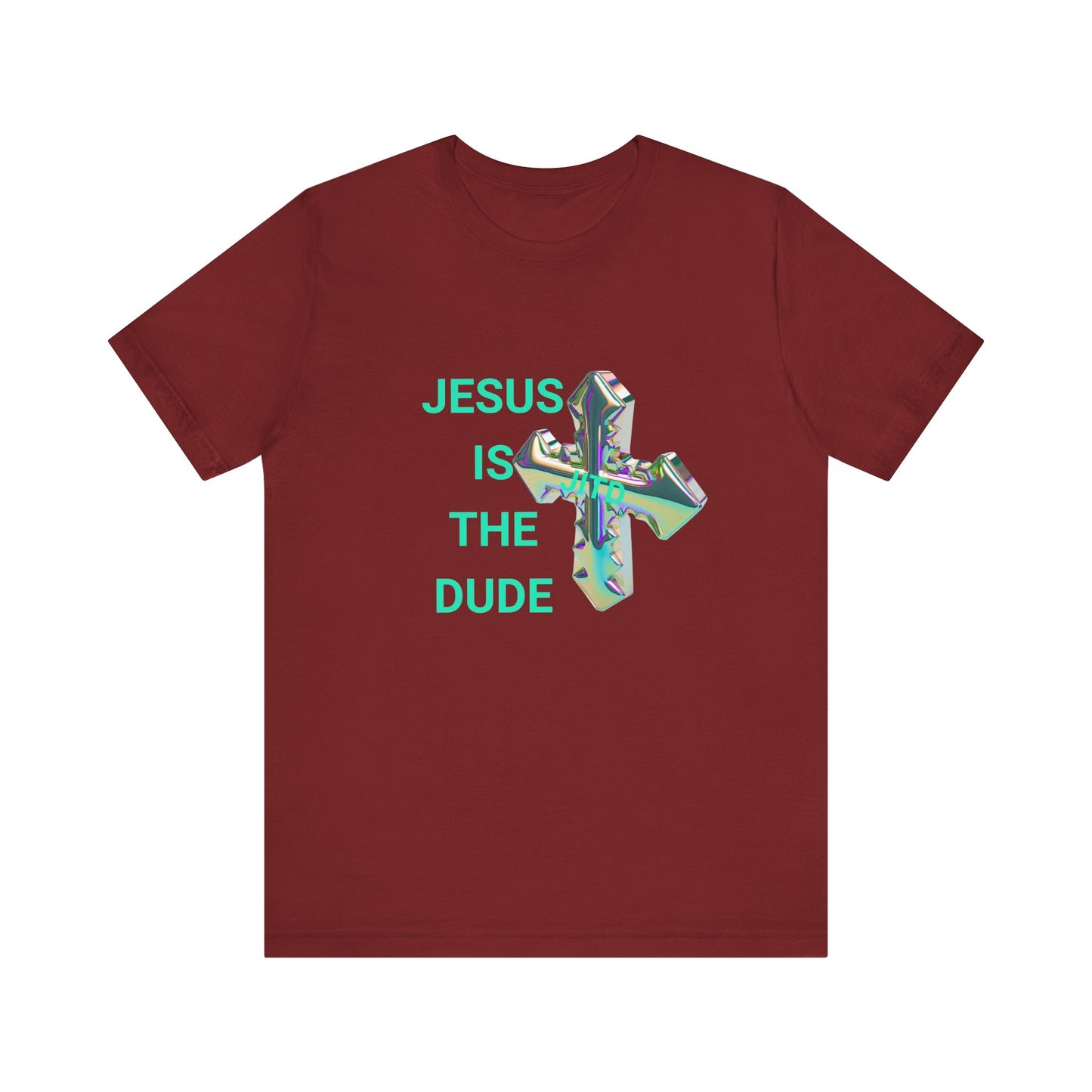 JITD IRIDESCENT CROSS TEE