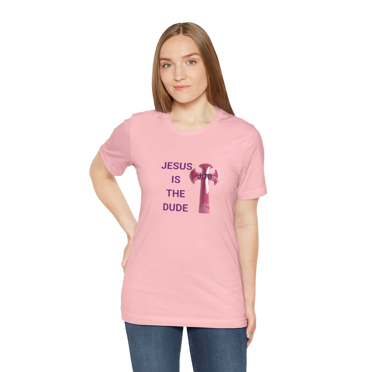 JITD PINK CROSS TEE