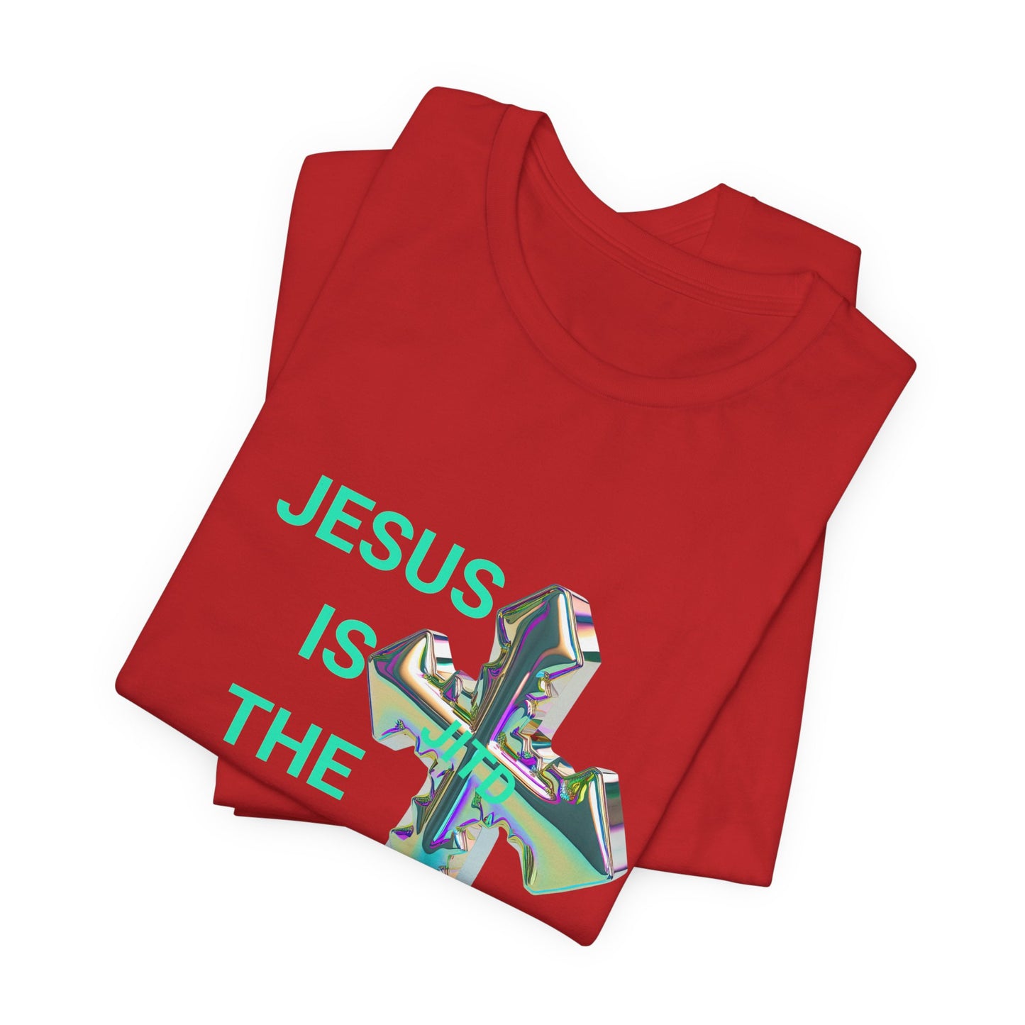 JITD IRIDESCENT CROSS TEE