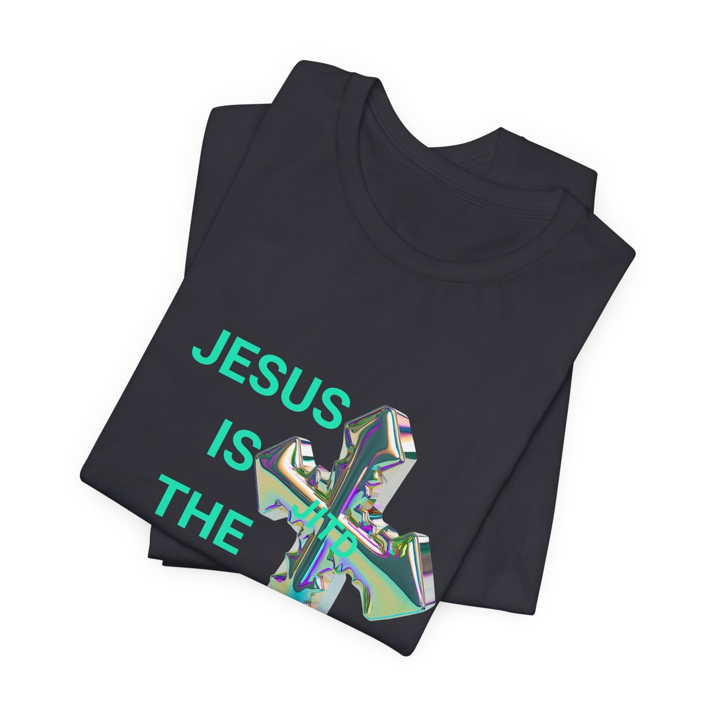 JITD IRIDESCENT CROSS TEE