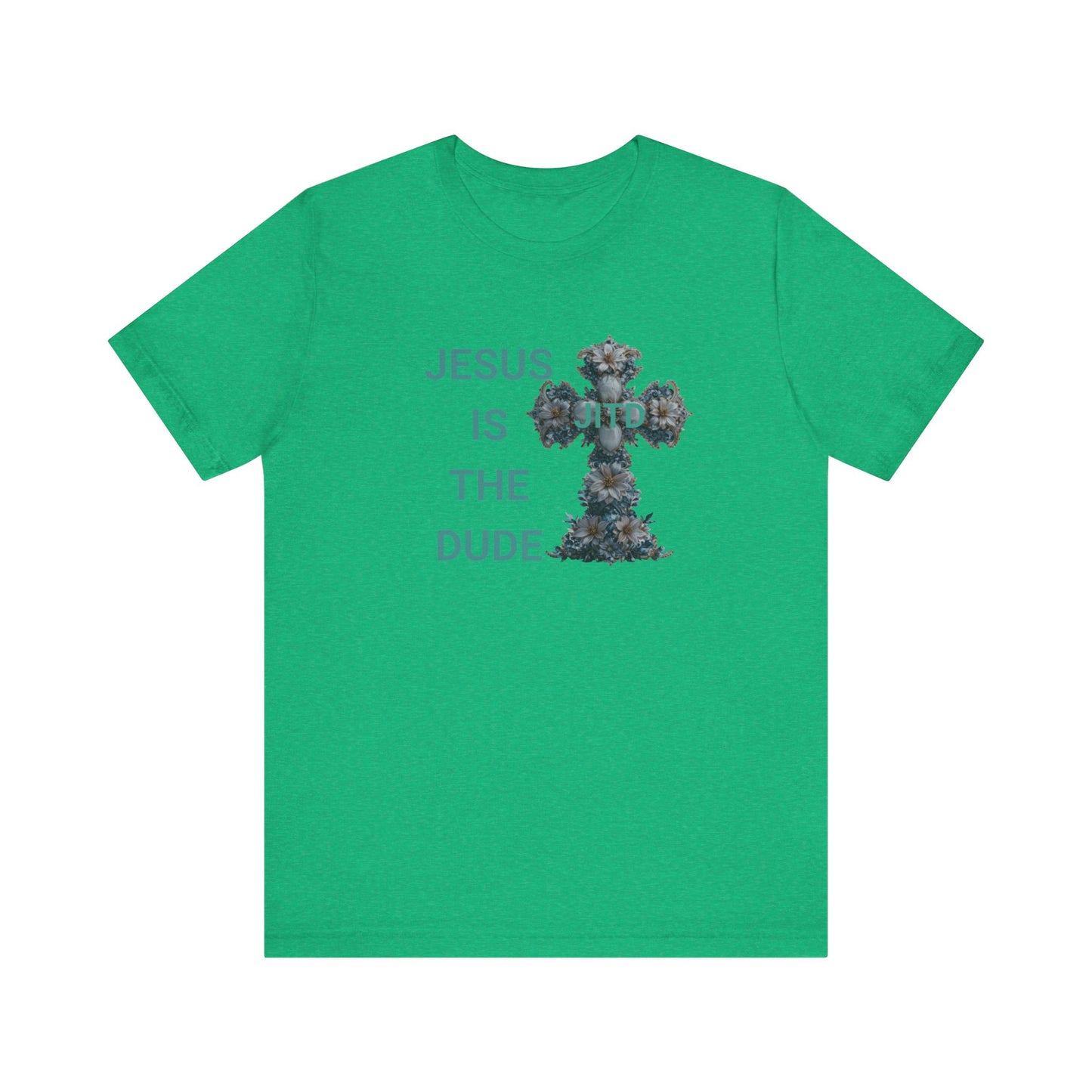 JITD BLUE FLOWER CROSS TEE