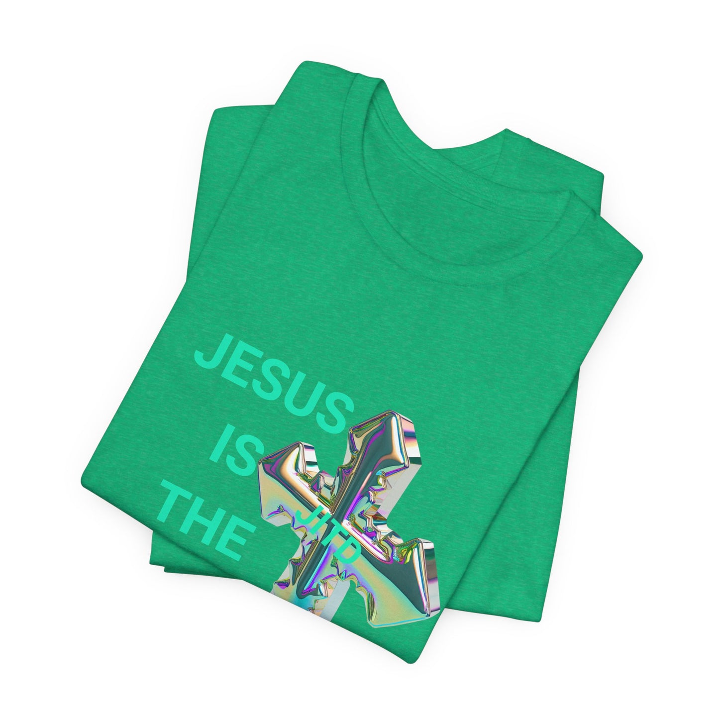 JITD IRIDESCENT CROSS TEE