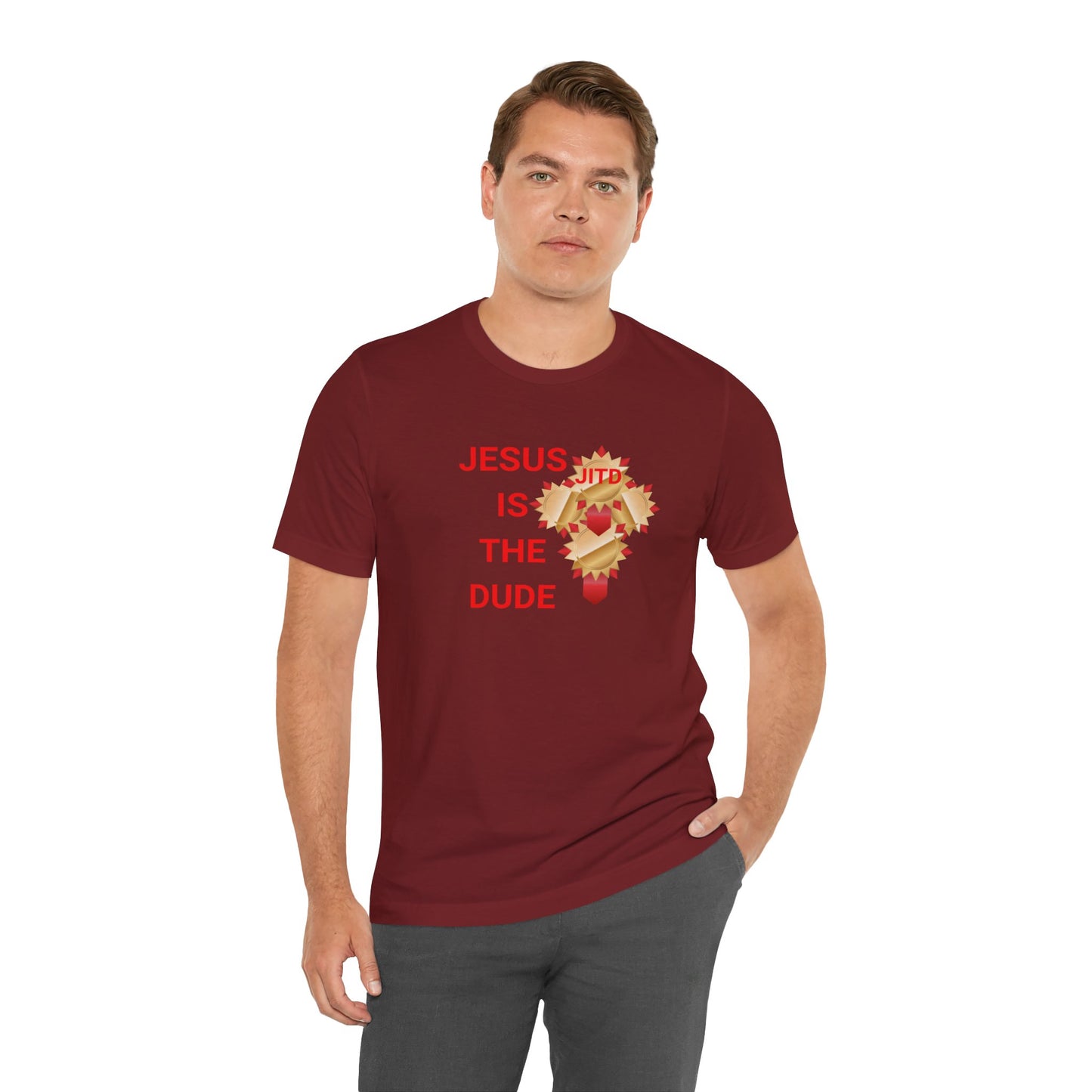 JITD RIBBON CROSS TEE