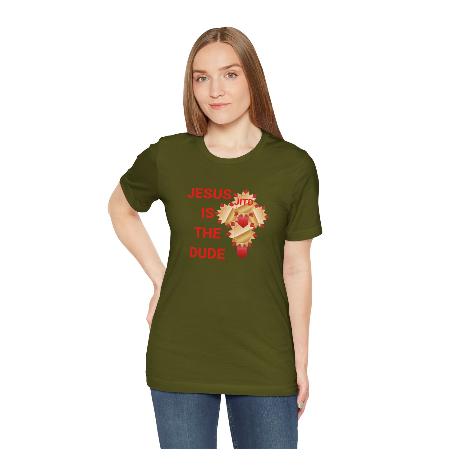 JITD RIBBON CROSS TEE
