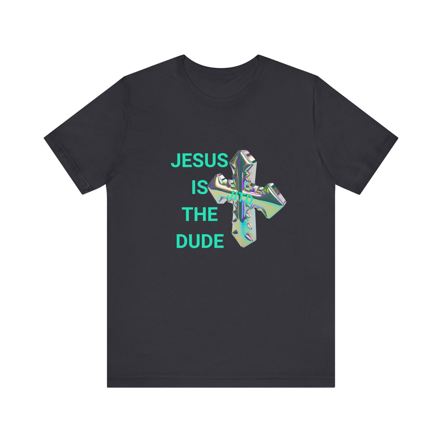 JITD IRIDESCENT CROSS TEE