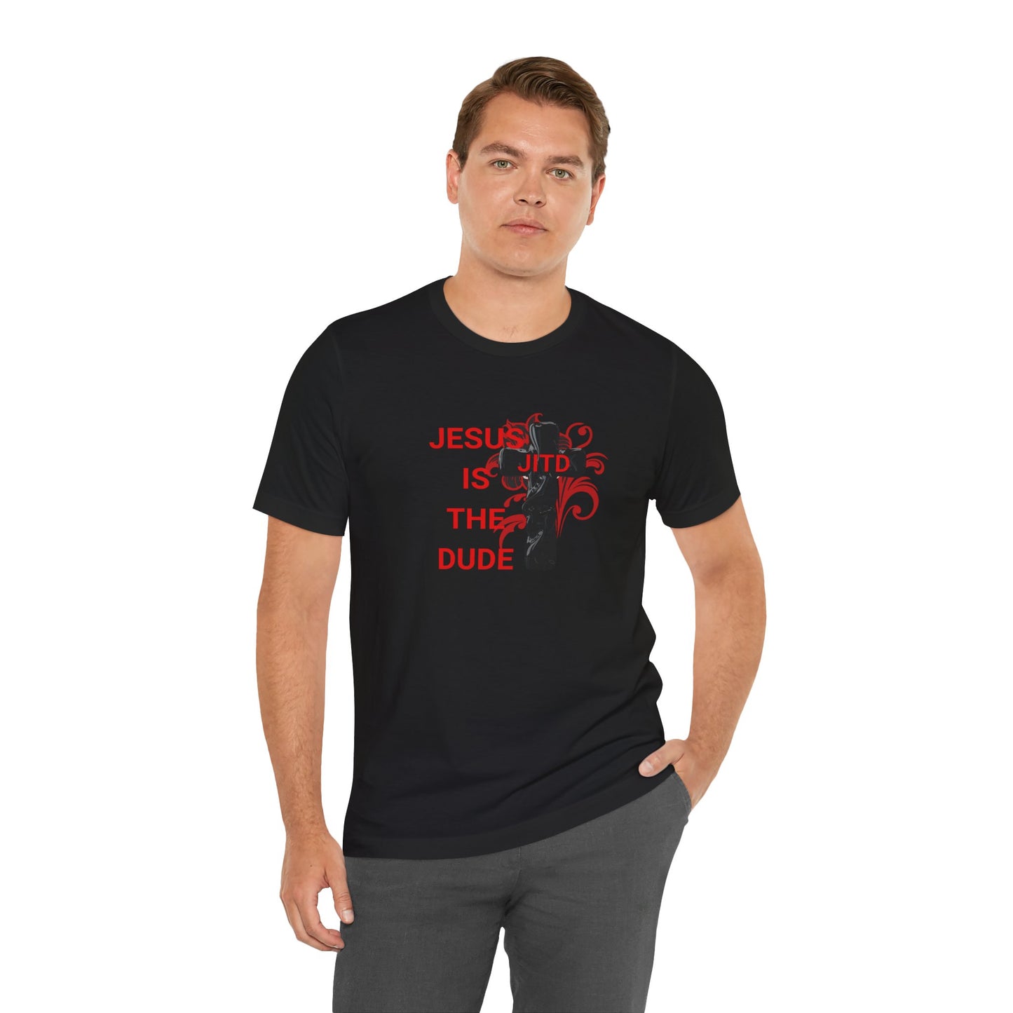 JITD BLACK CROSS TEE