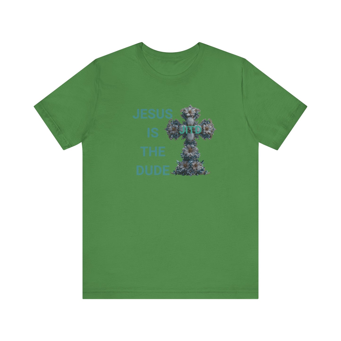 JITD BLUE FLOWER CROSS TEE