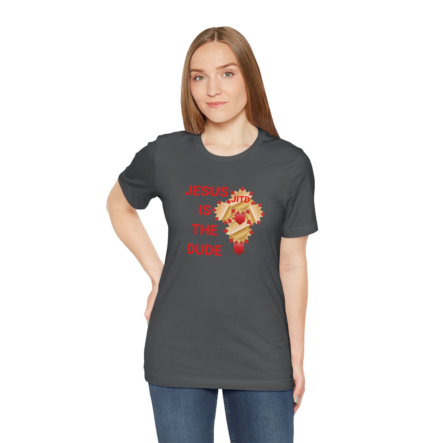 JITD RIBBON CROSS TEE