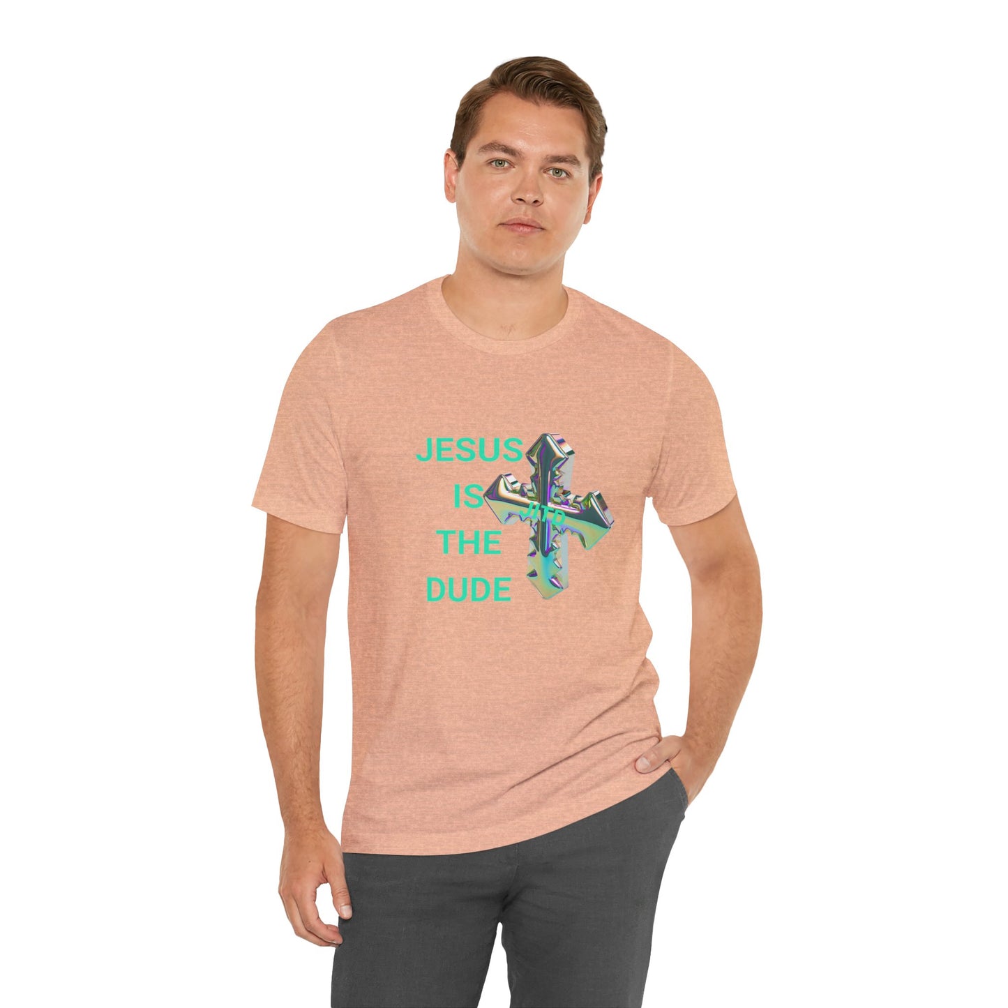 JITD IRIDESCENT CROSS TEE