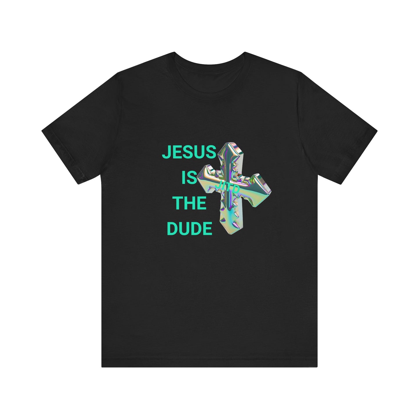 JITD IRIDESCENT CROSS TEE
