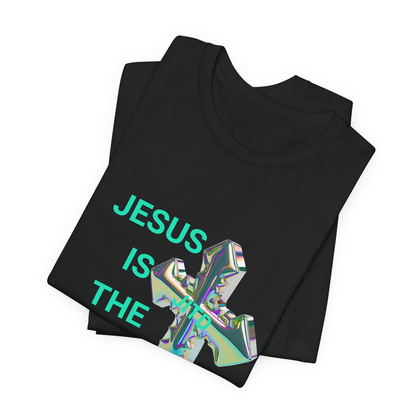 JITD IRIDESCENT CROSS TEE