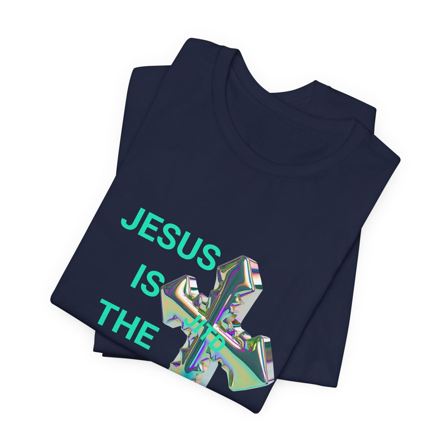 JITD IRIDESCENT CROSS TEE