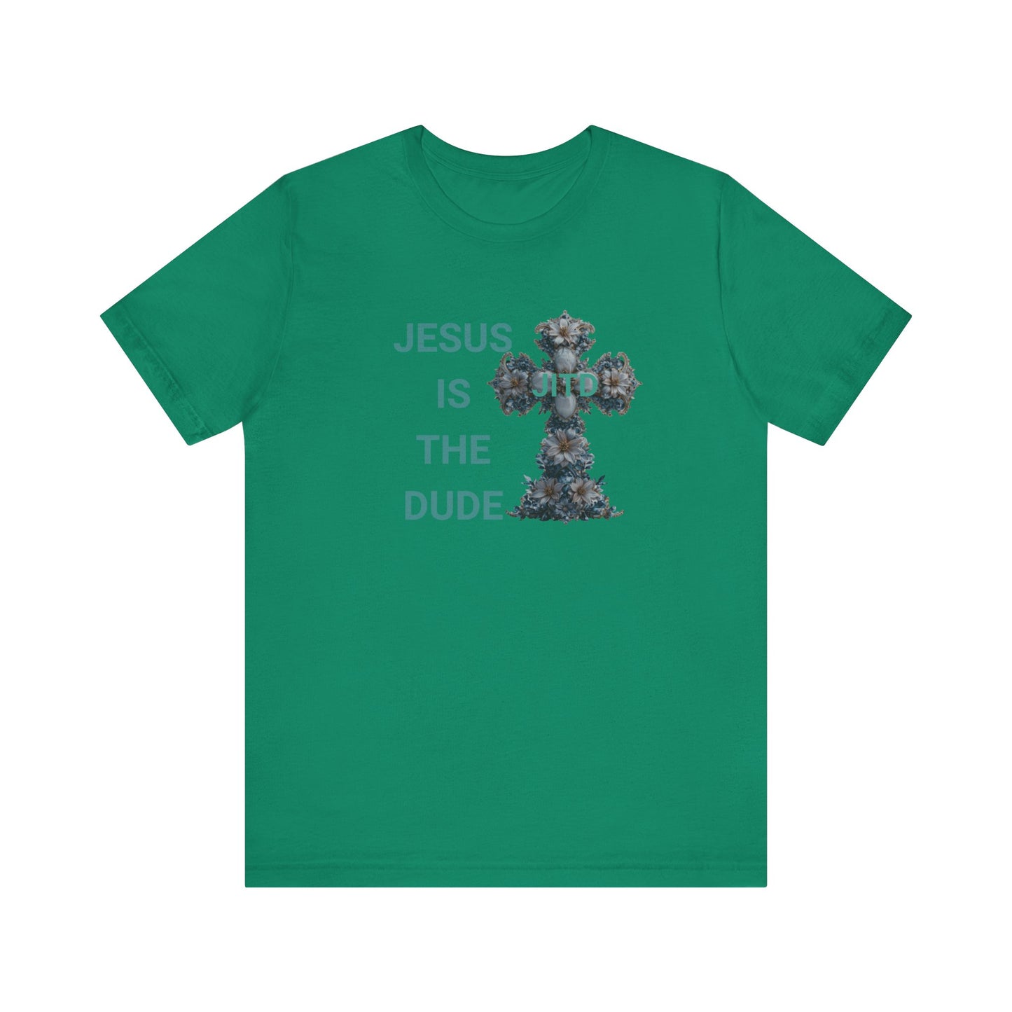 JITD BLUE FLOWER CROSS TEE