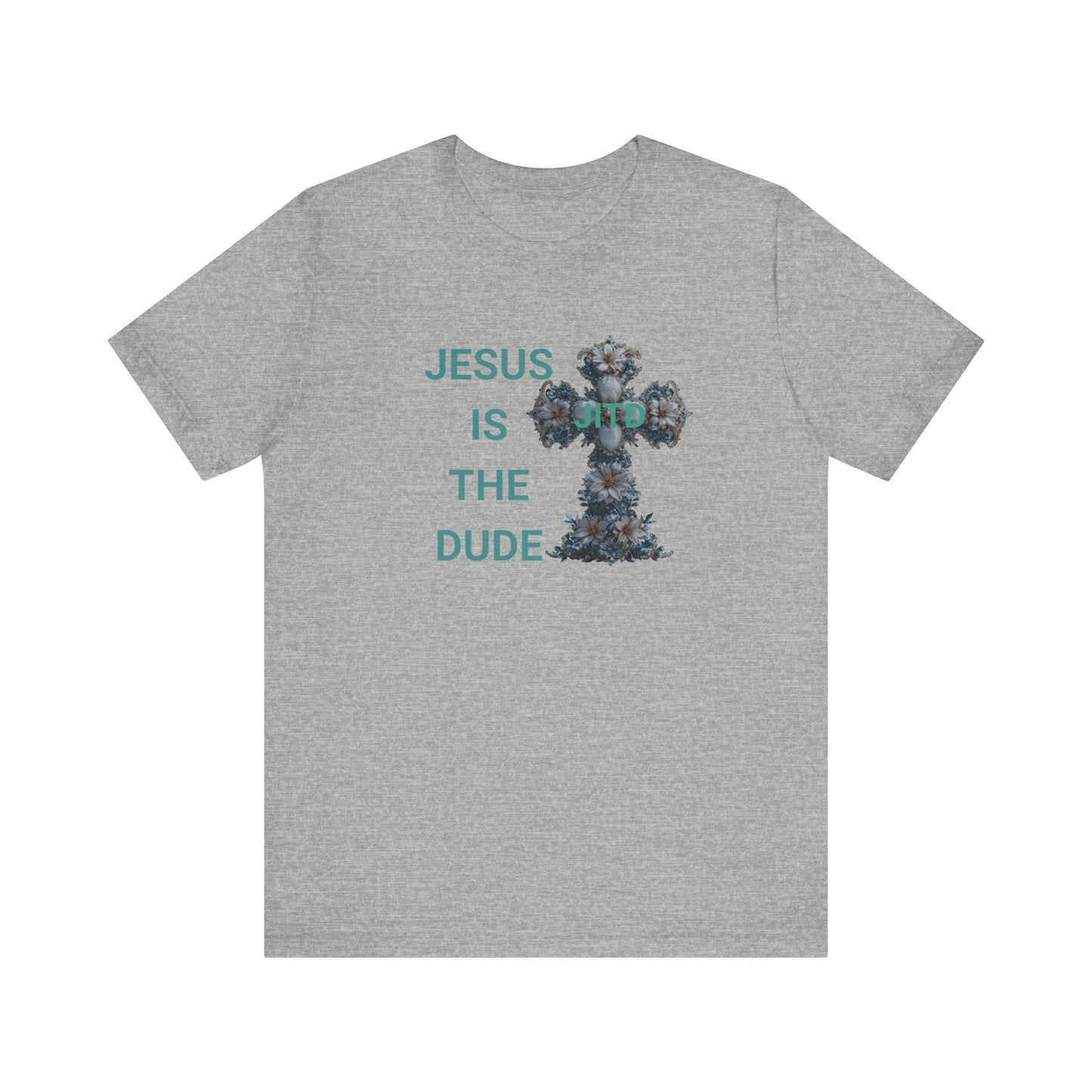JITD BLUE FLOWER CROSS TEE