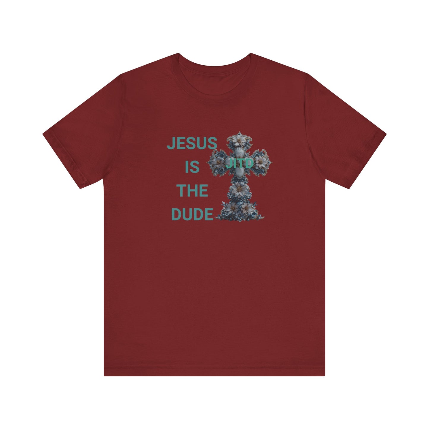 JITD BLUE FLOWER CROSS TEE