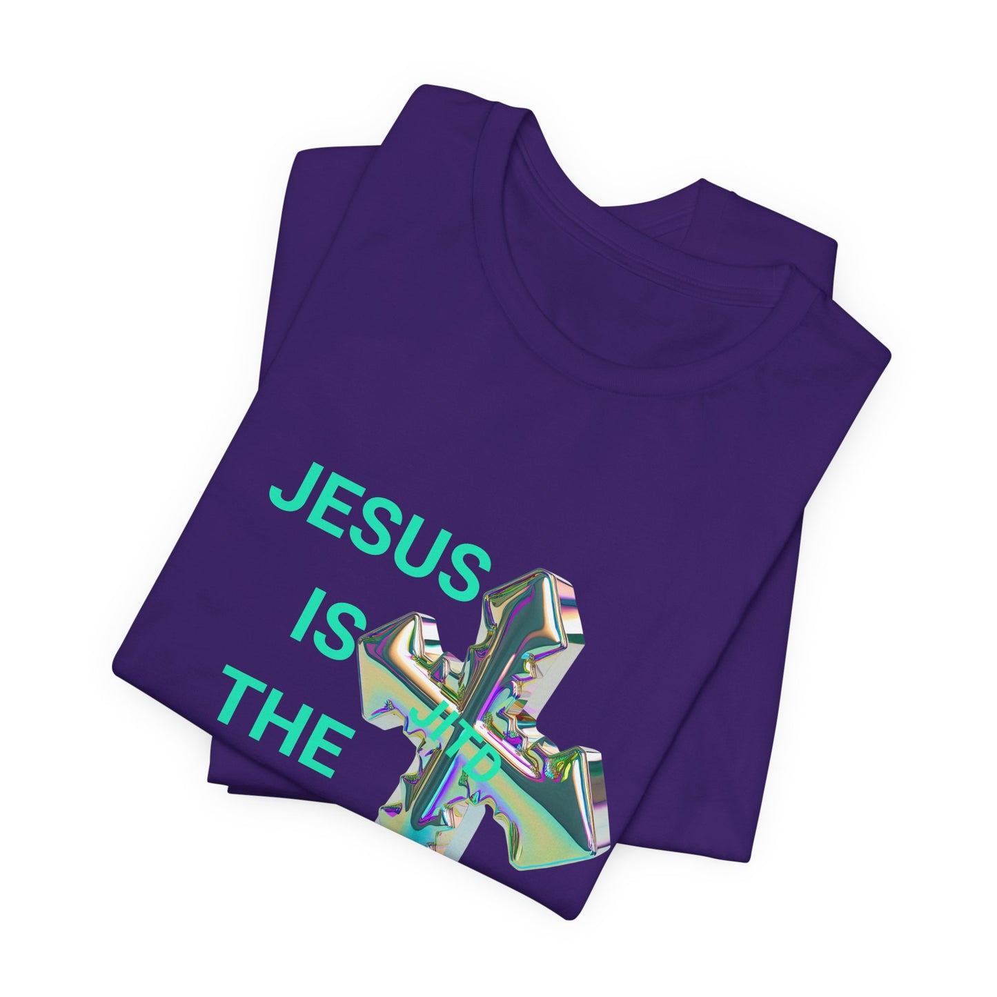 JITD IRIDESCENT CROSS TEE