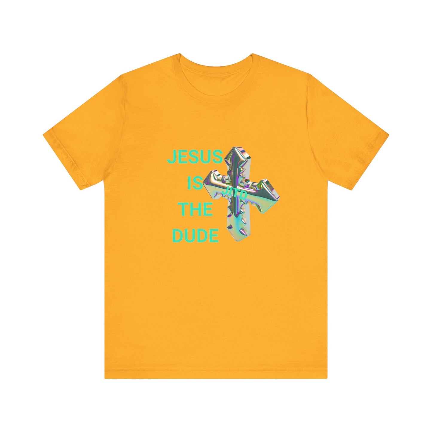 JITD IRIDESCENT CROSS TEE
