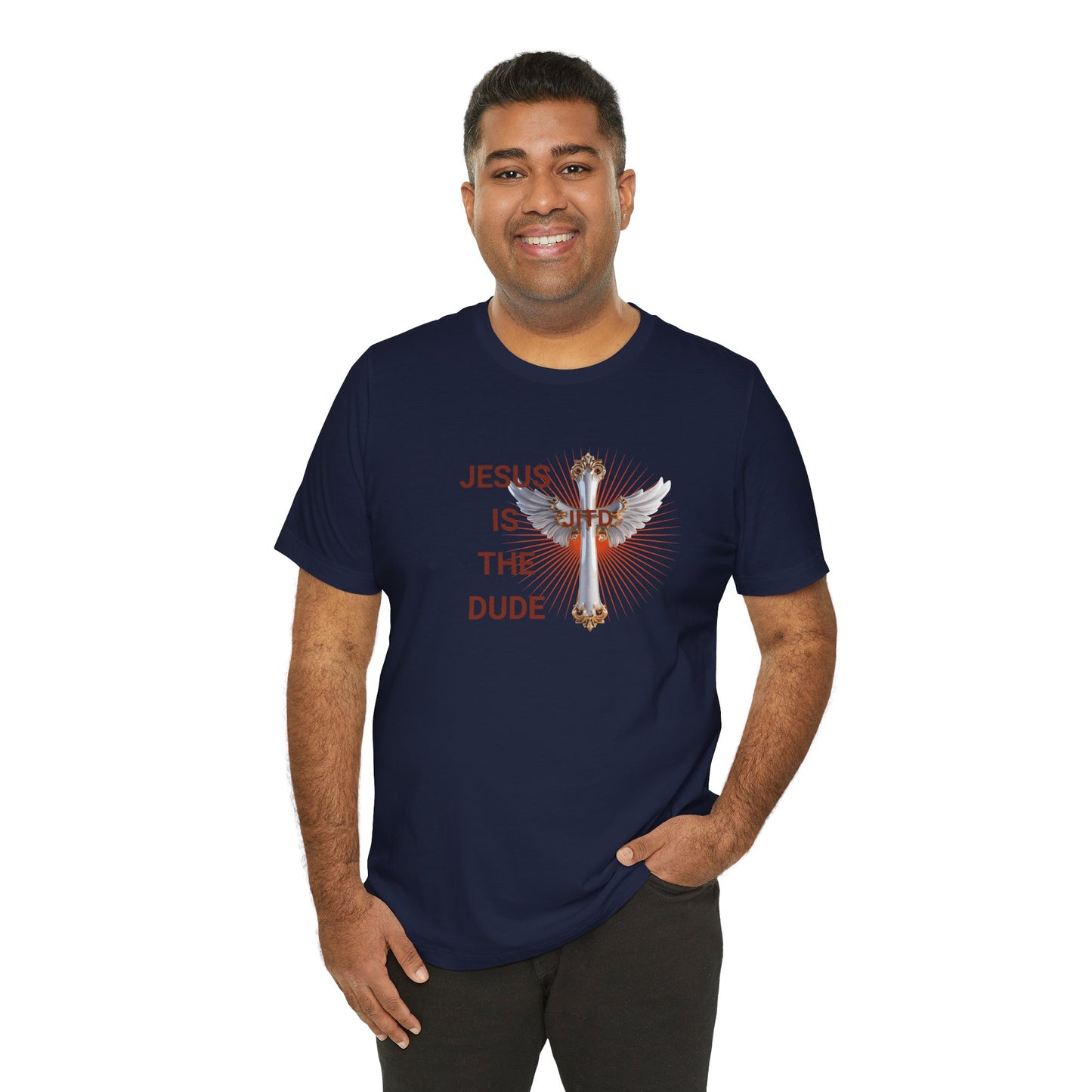 JITD WHITE WINGS CROSS TEE