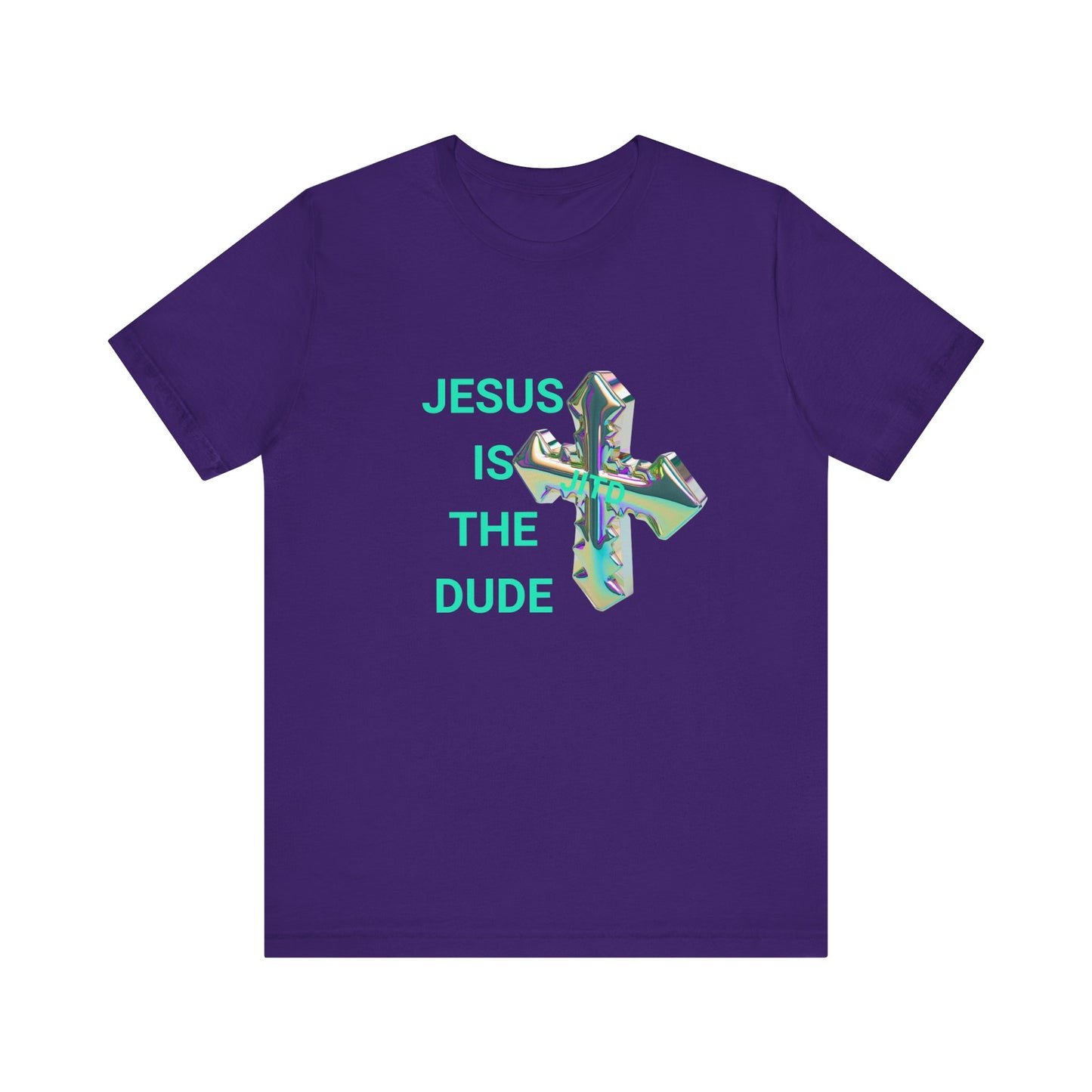 JITD IRIDESCENT CROSS TEE