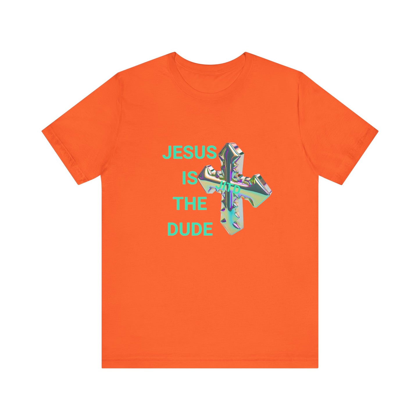 JITD IRIDESCENT CROSS TEE