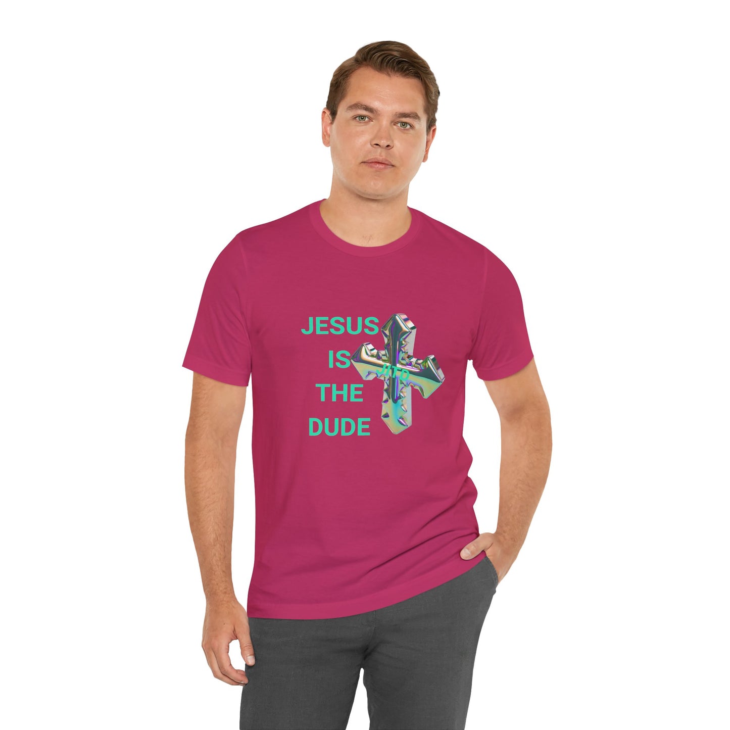 JITD IRIDESCENT CROSS TEE
