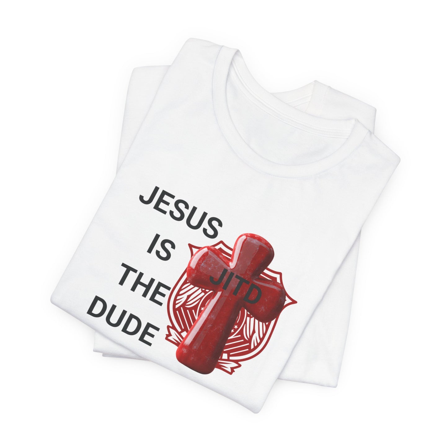 JITD RED SHIELD CROSS TEE