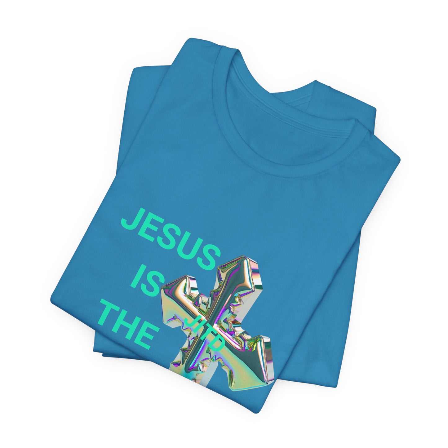 JITD IRIDESCENT CROSS TEE
