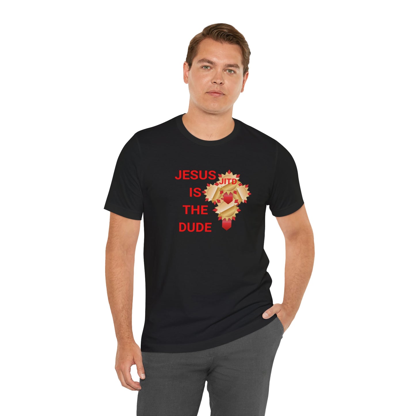 JITD RIBBON CROSS TEE