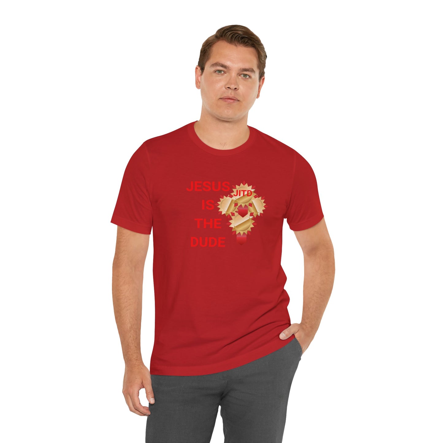 JITD RIBBON CROSS TEE