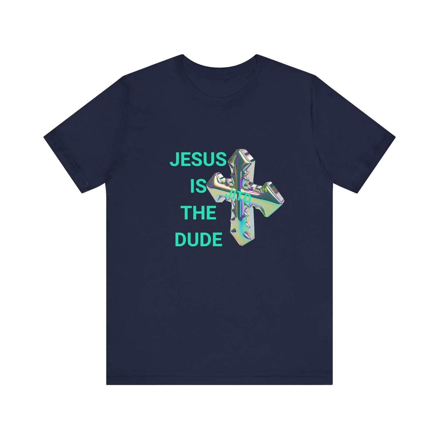 JITD IRIDESCENT CROSS TEE