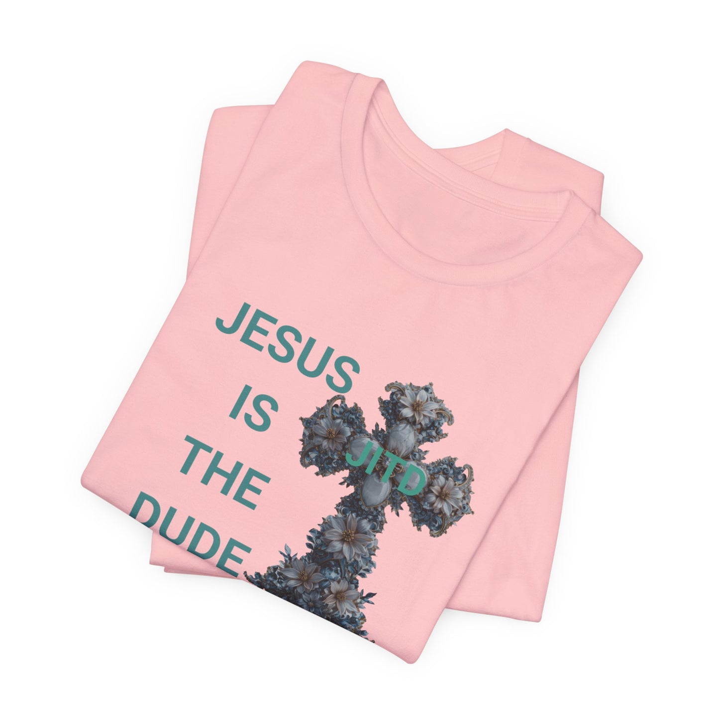JITD BLUE FLOWER CROSS TEE