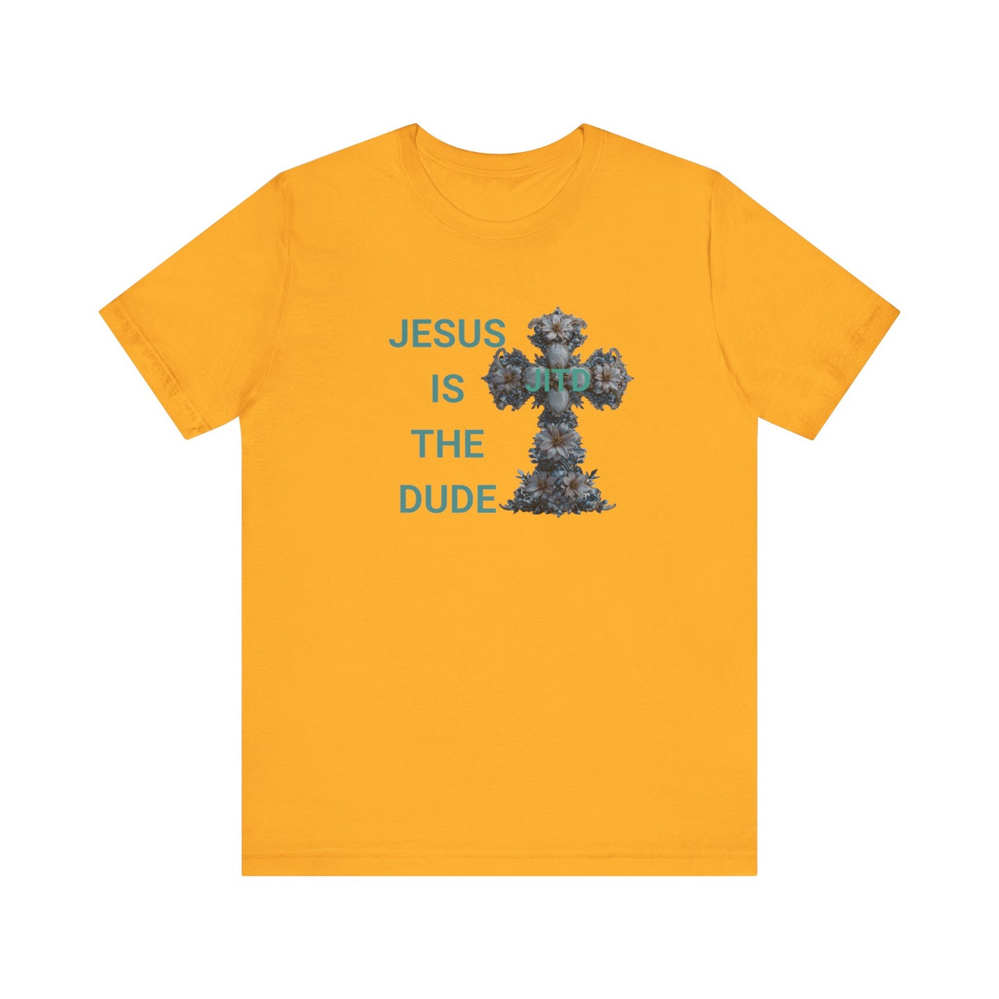 JITD BLUE FLOWER CROSS TEE