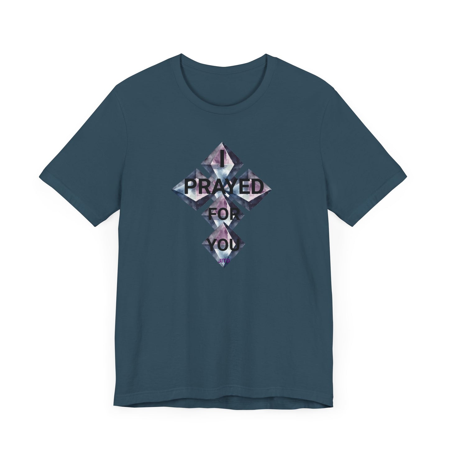 JITD "I PRAYED" DIAMOND CROSS TEE