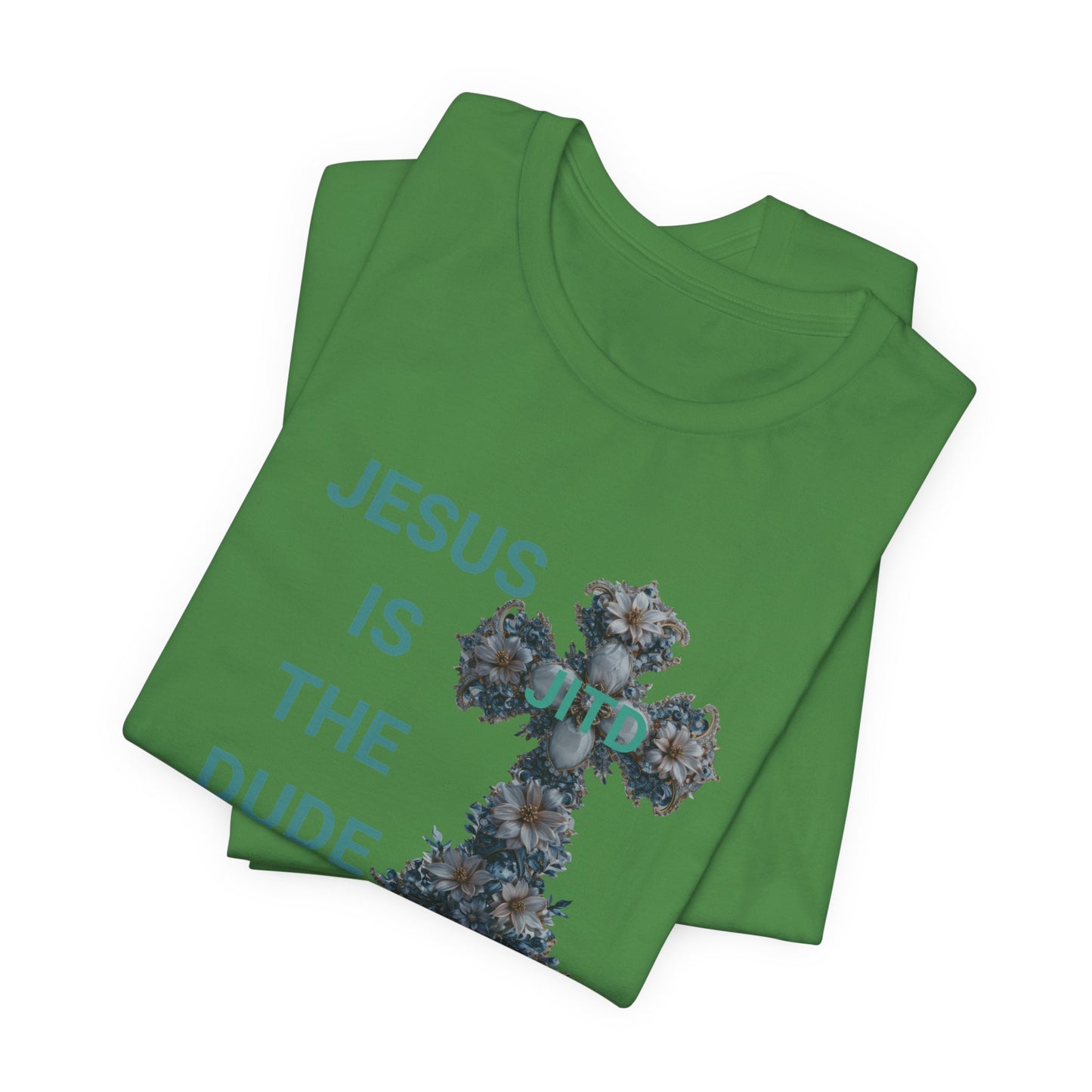 JITD BLUE FLOWER CROSS TEE