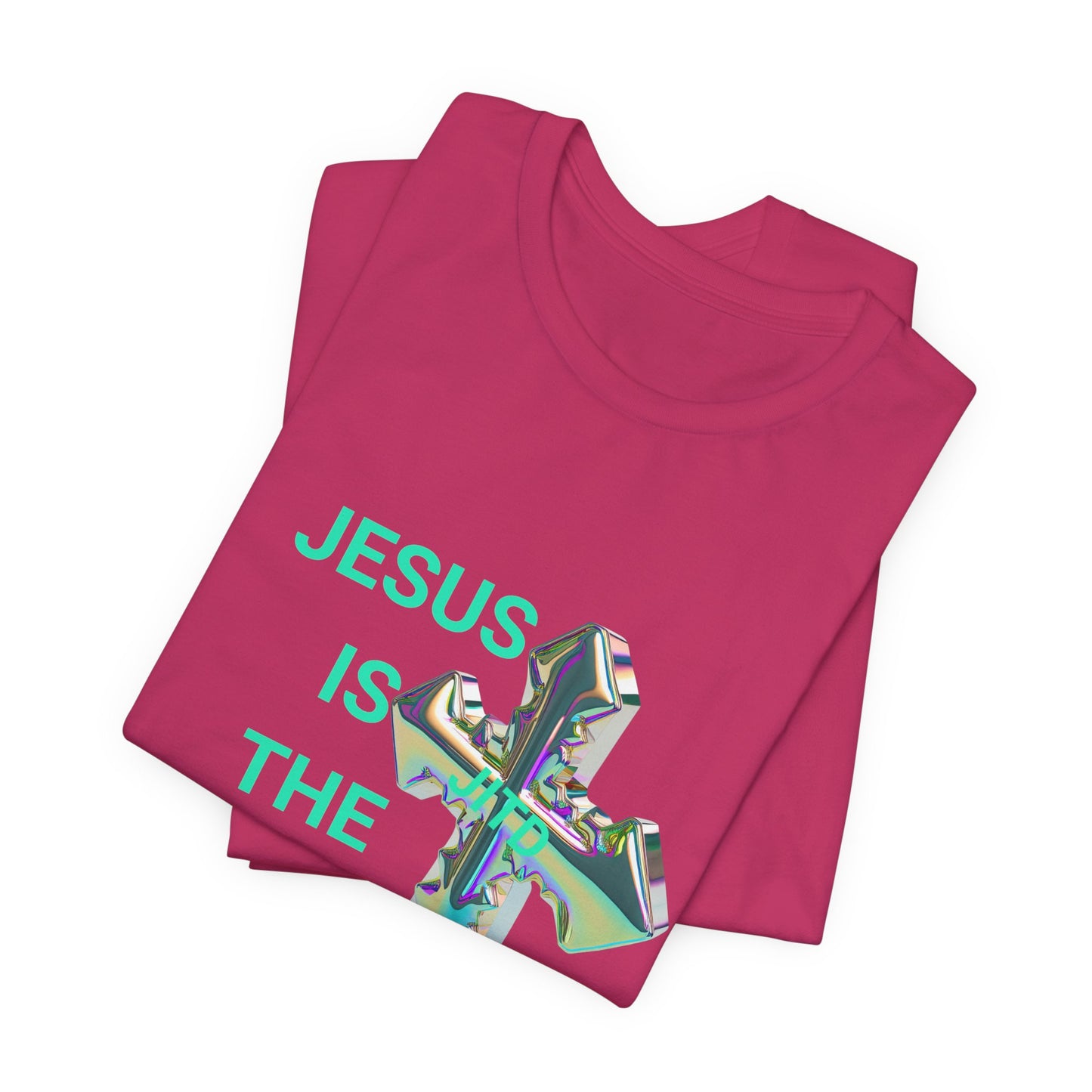 JITD IRIDESCENT CROSS TEE