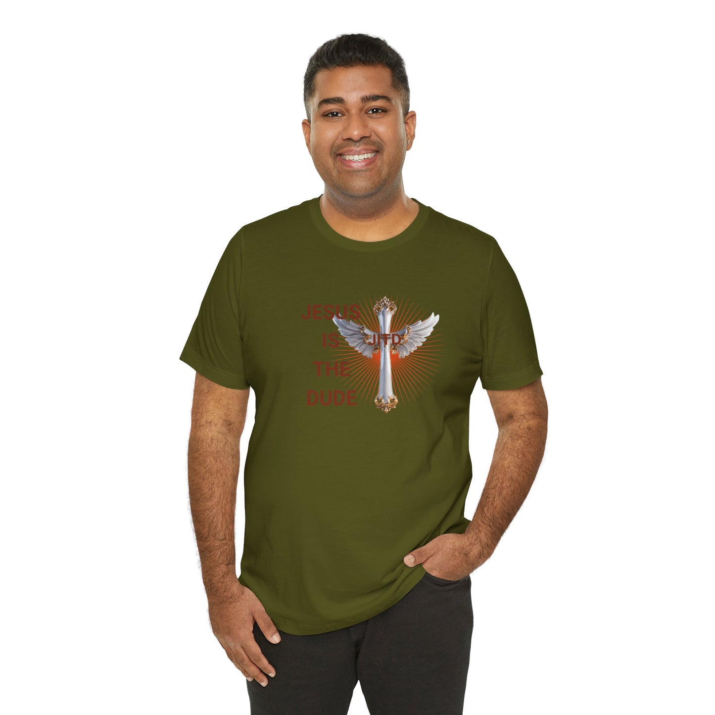 JITD WHITE WINGS CROSS TEE