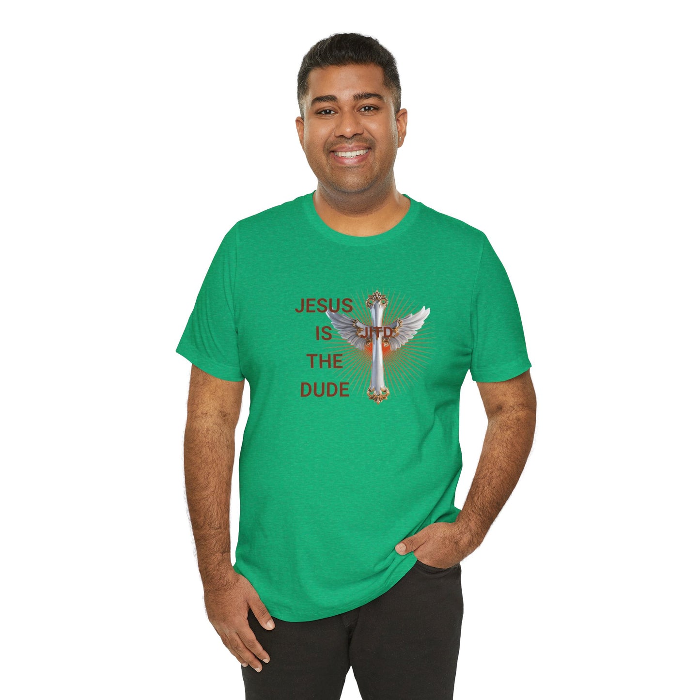 JITD WHITE WINGS CROSS TEE