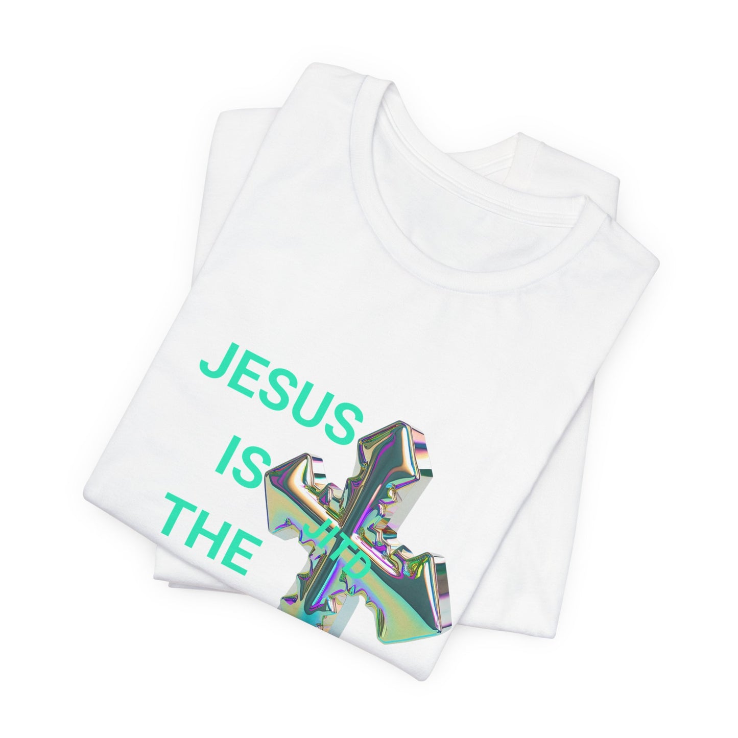 JITD IRIDESCENT CROSS TEE