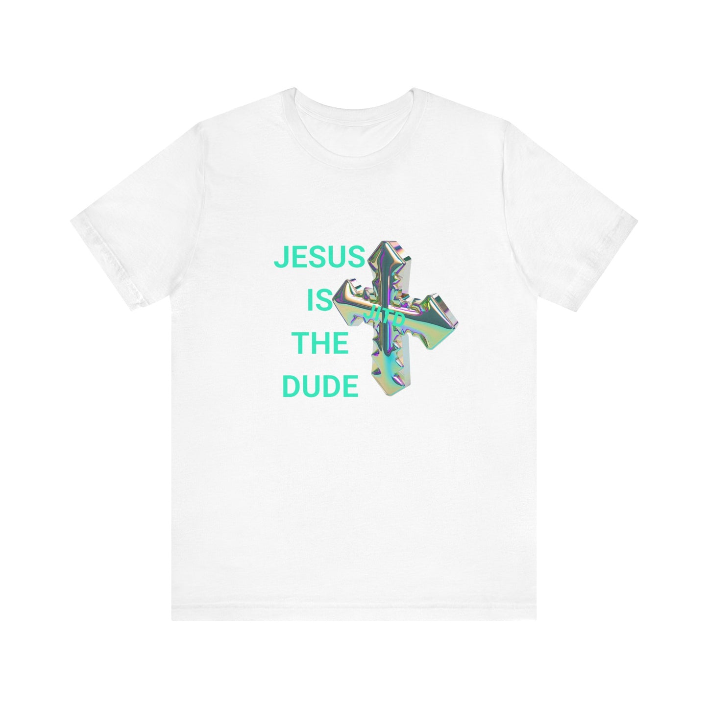 JITD IRIDESCENT CROSS TEE
