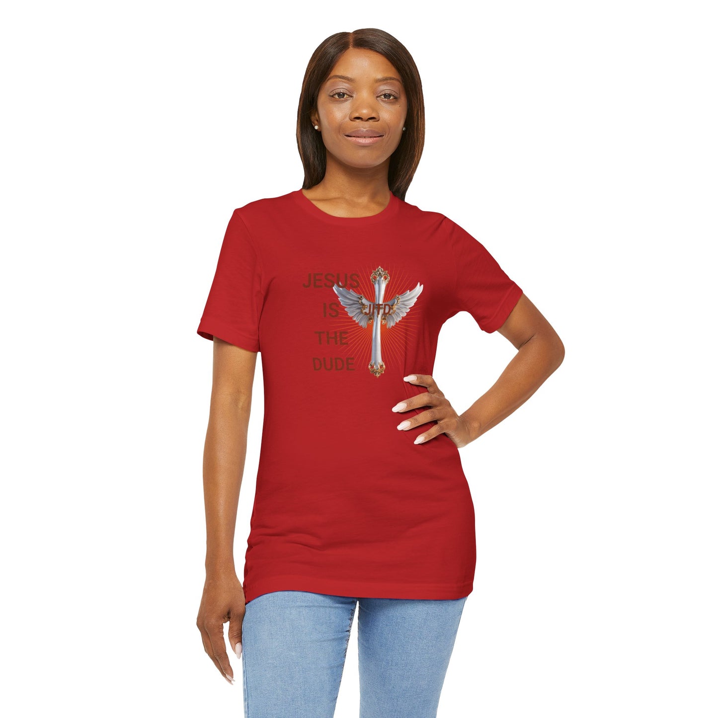 JITD WHITE WINGS CROSS TEE