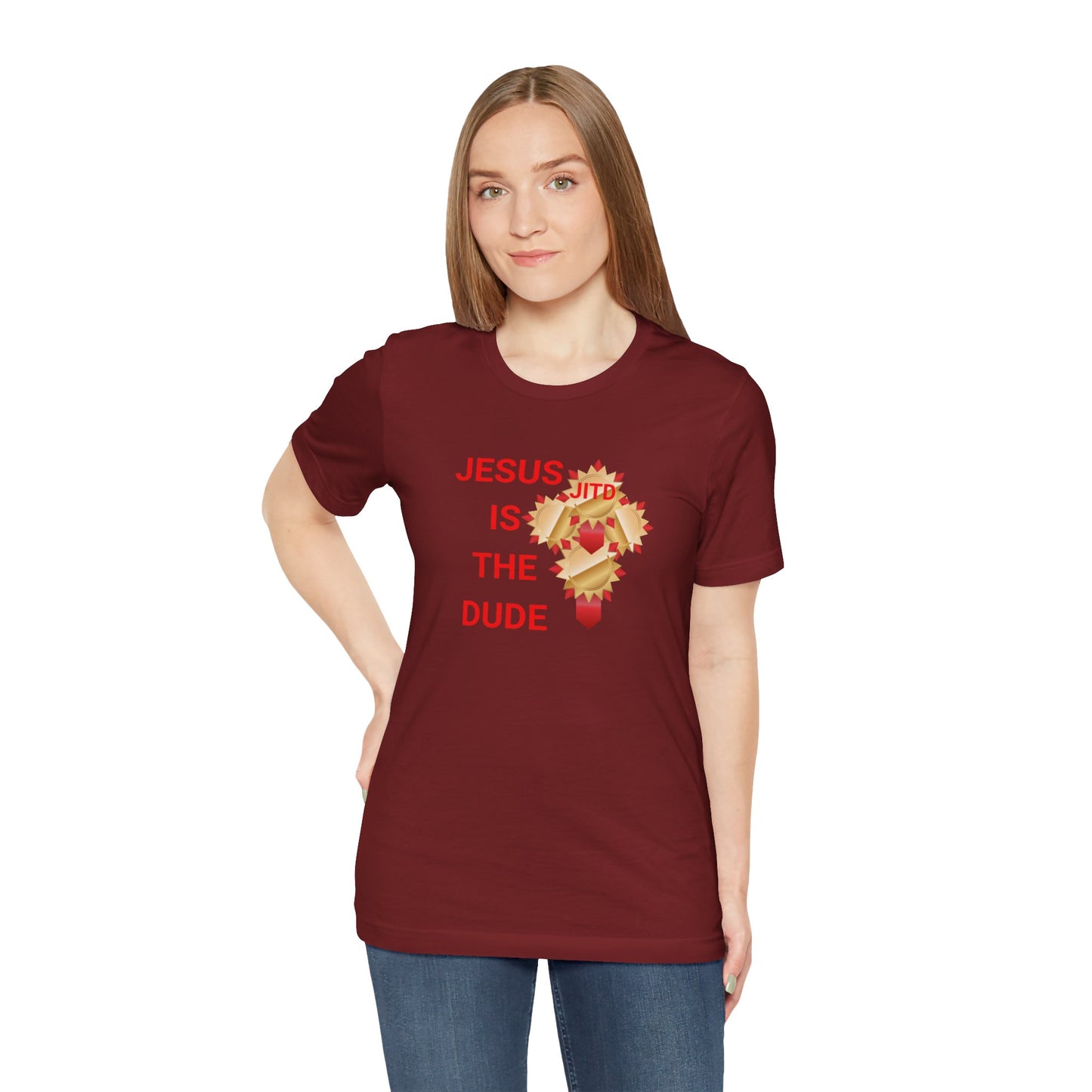 JITD RIBBON CROSS TEE