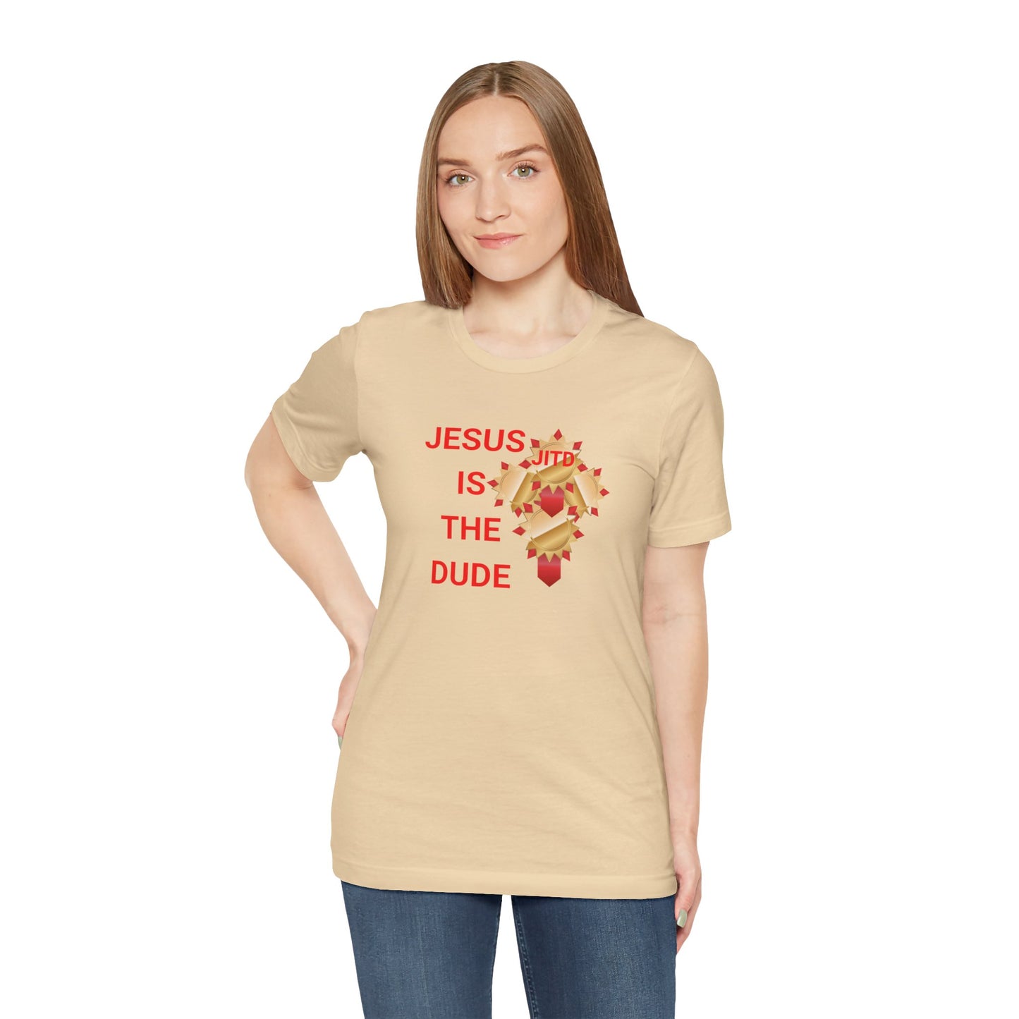JITD RIBBON CROSS TEE