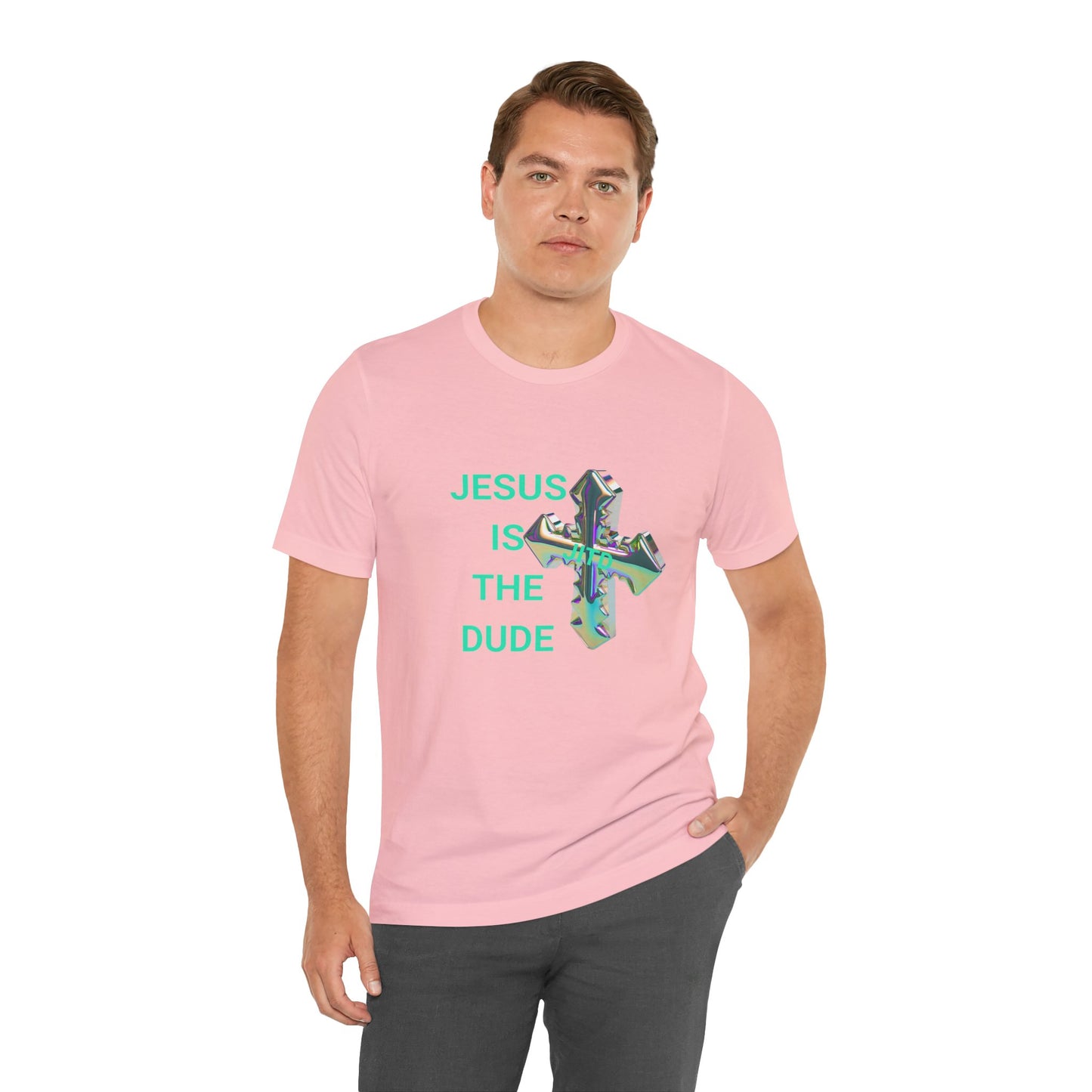 JITD IRIDESCENT CROSS TEE