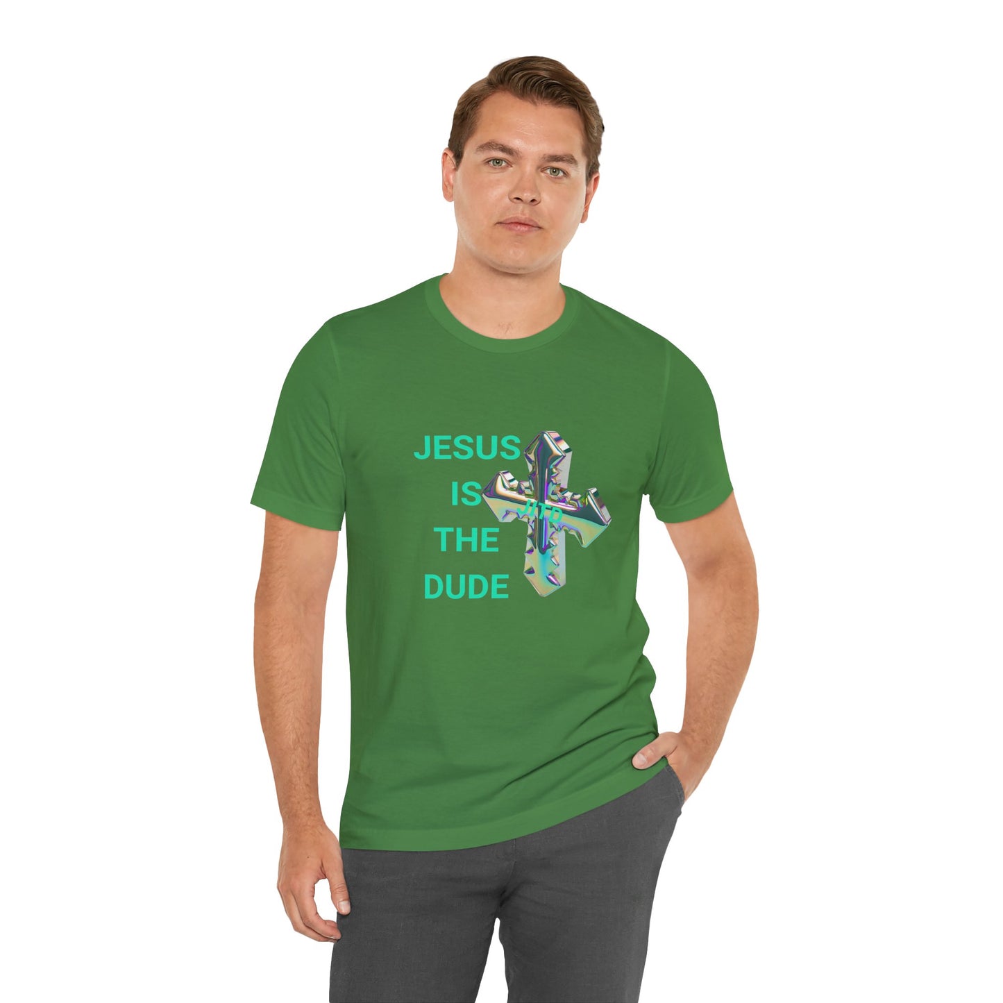 JITD IRIDESCENT CROSS TEE