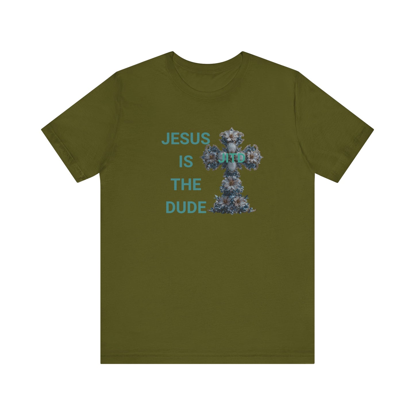 JITD BLUE FLOWER CROSS TEE