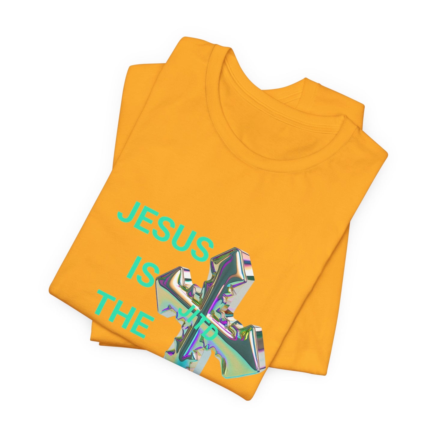 JITD IRIDESCENT CROSS TEE