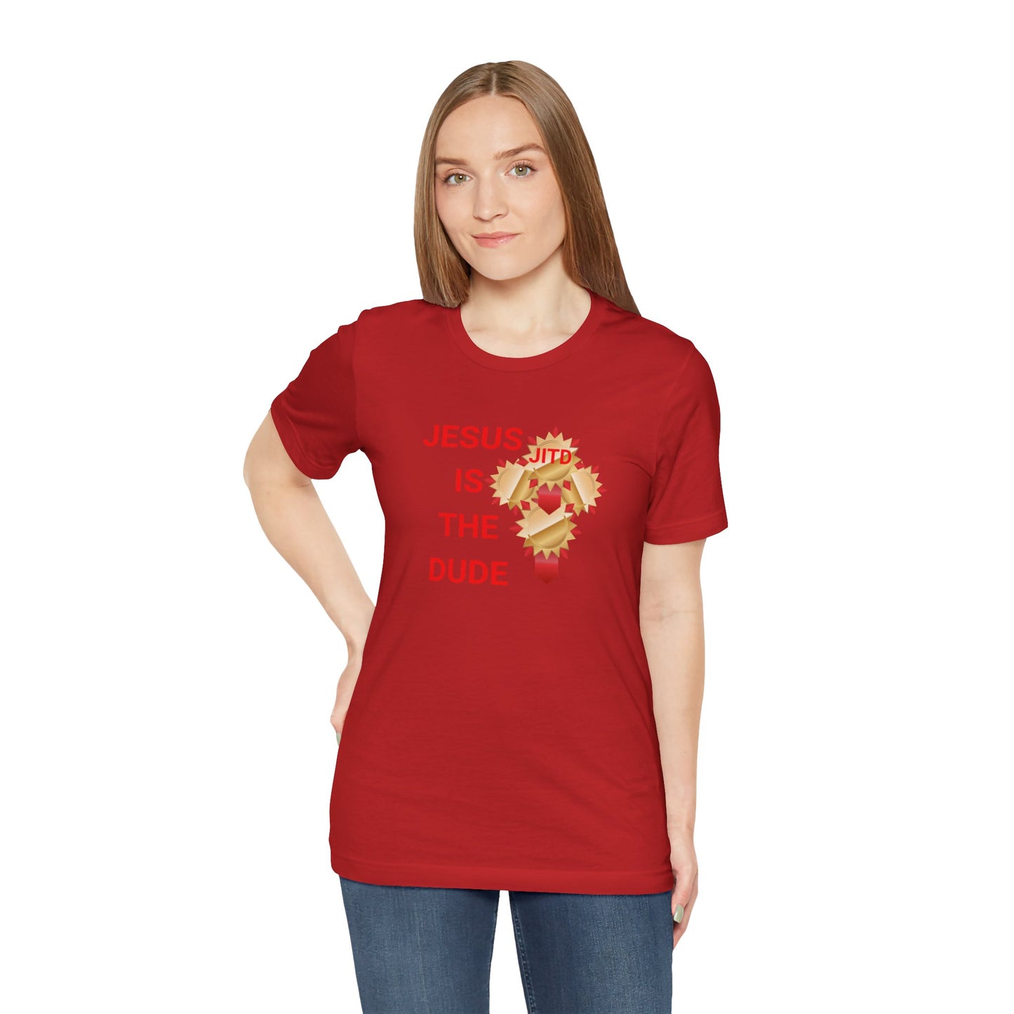 JITD RIBBON CROSS TEE